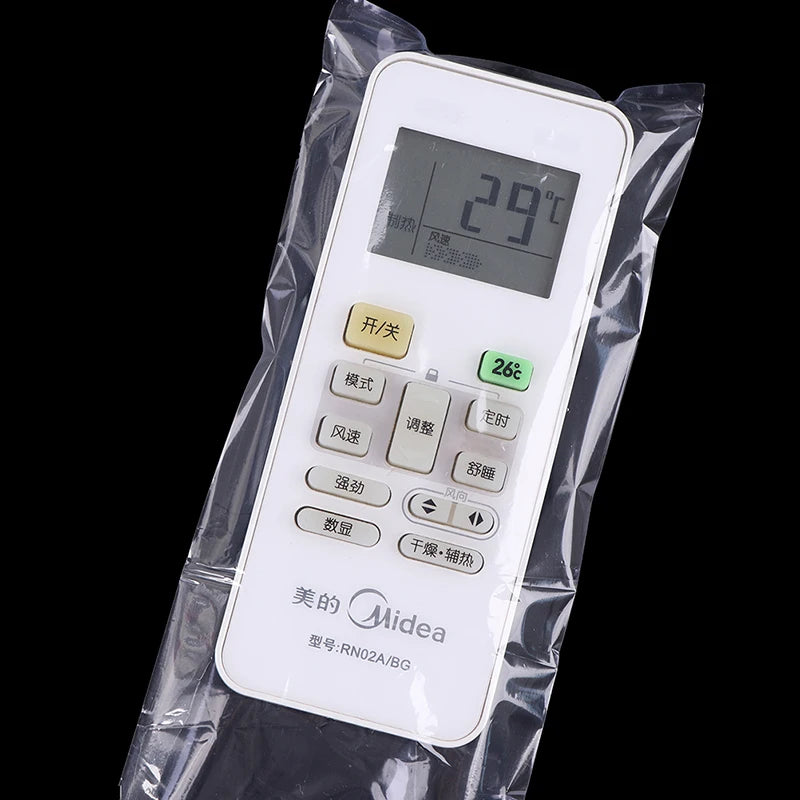 100pcs Transparent Shrink Film Bags Dustproof Protective Cover TV Remote Control Waterproof Protective Cover Home Dustproof Oasis Select