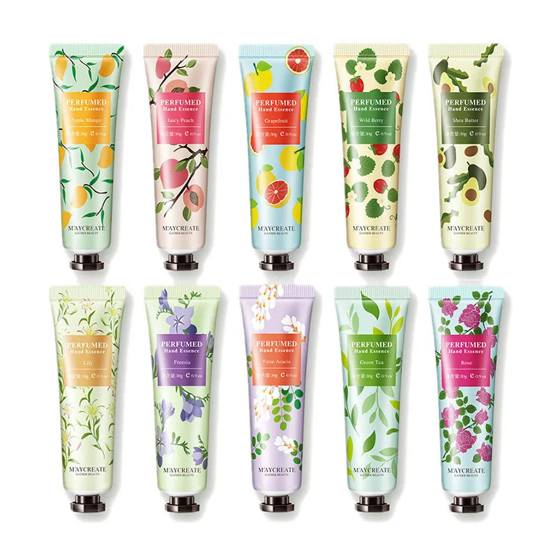 BIOAOUA 10-Piece Floral Hand Cream Set – Moisturizing & Anti-Aging Hand Cream Set Oasis Select