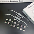 Fashionable shoe accessory set, with a shoe chain clasp, removable, suitable for sandals and flip-flops. Oasis Select CJ-068