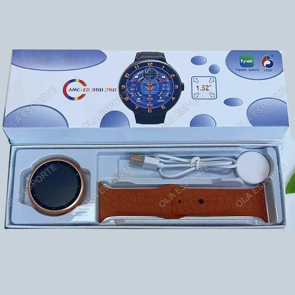 7-in-1 Smart Watch 1.52" AMOLED BT Call GPS Fitness Tracker
