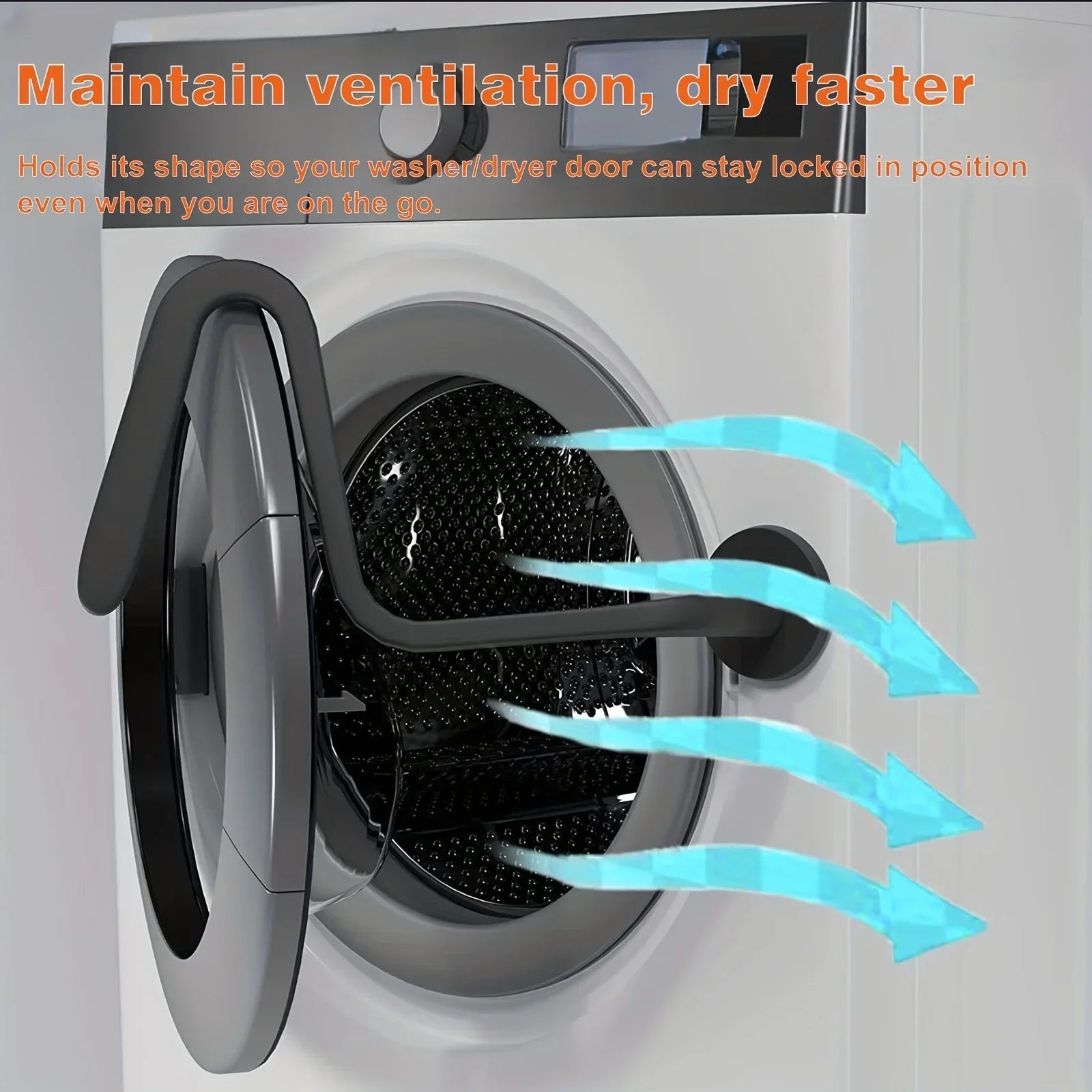 Front Washing Machine Door Strong Magnet Bracket Strong Magnetic Washing Machine Door Door Bracket Magnet Snake-Shaped Silicone Oasis Select