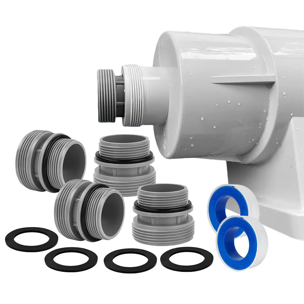Pool Hose Adapter Plastic Pool Hose Connector Two-Way Hose Short 40mm to 1 1/2" Pump Replacement Pool Adapter Conversion Kit Oasis Select