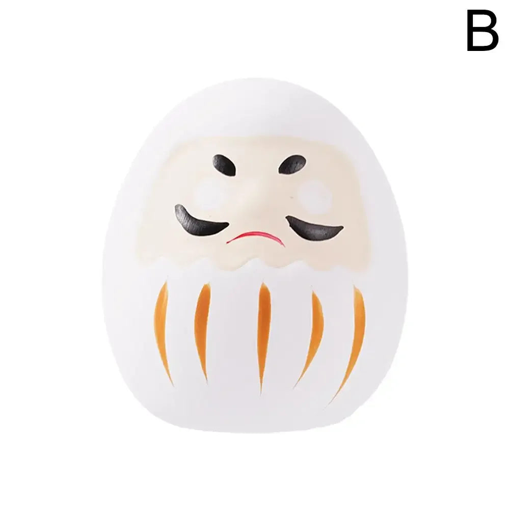 Japanese Ceramic Daruma Doll – Lucky Charm Fortune Ornament