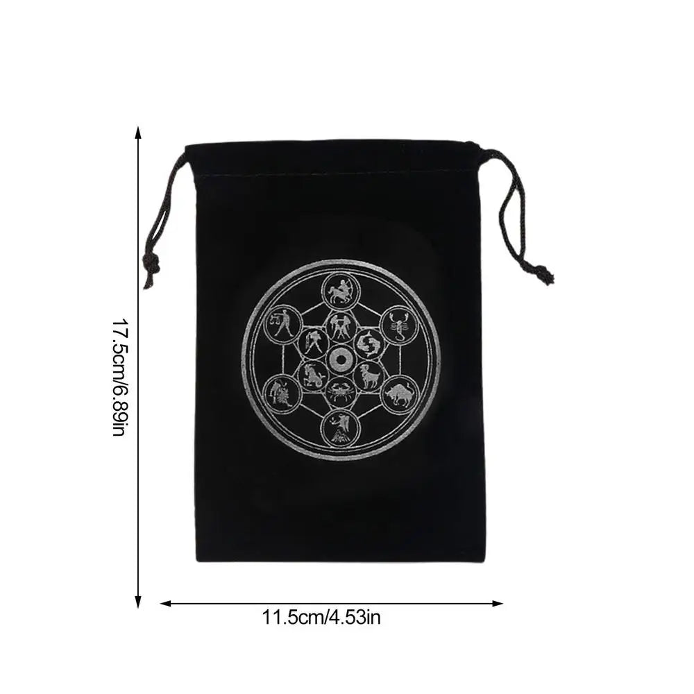 Tarot Card Holder Pouch Tarot Card Storage Special Bag Mysterious Black Magic Themed Tarot Card Holder Tarot Card Bags Gift Bag Oasis Select D