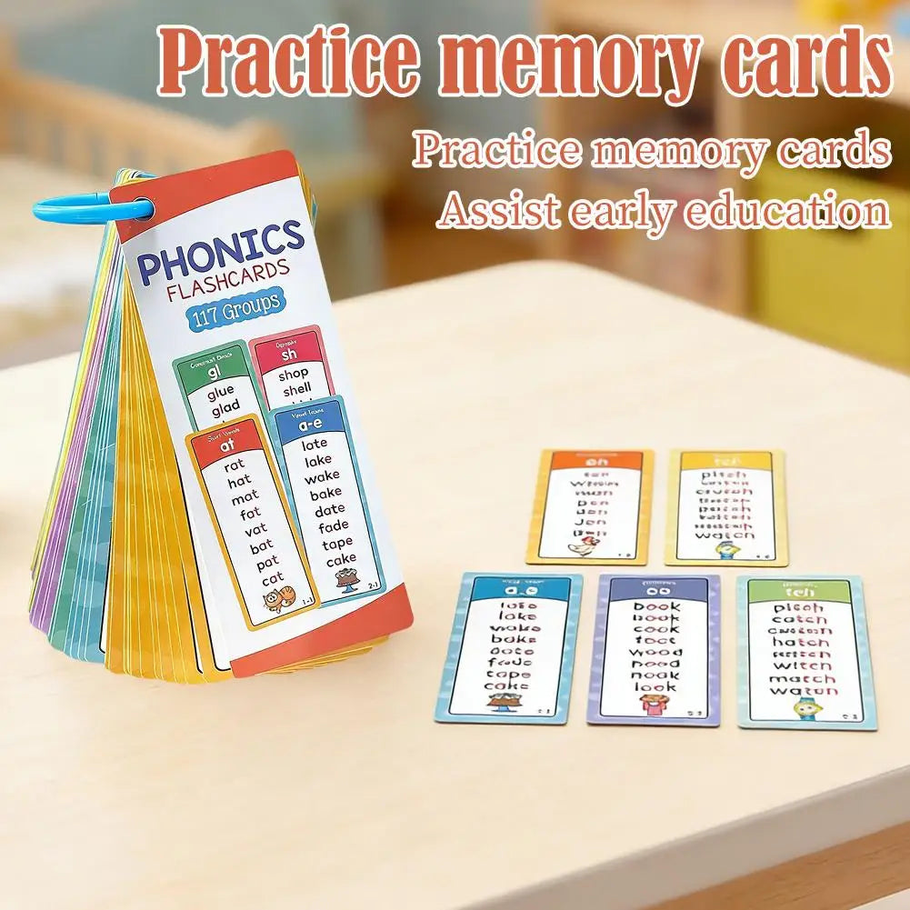 60-Piece Phonics Flash Cards for Kids – CVC Word Spelling