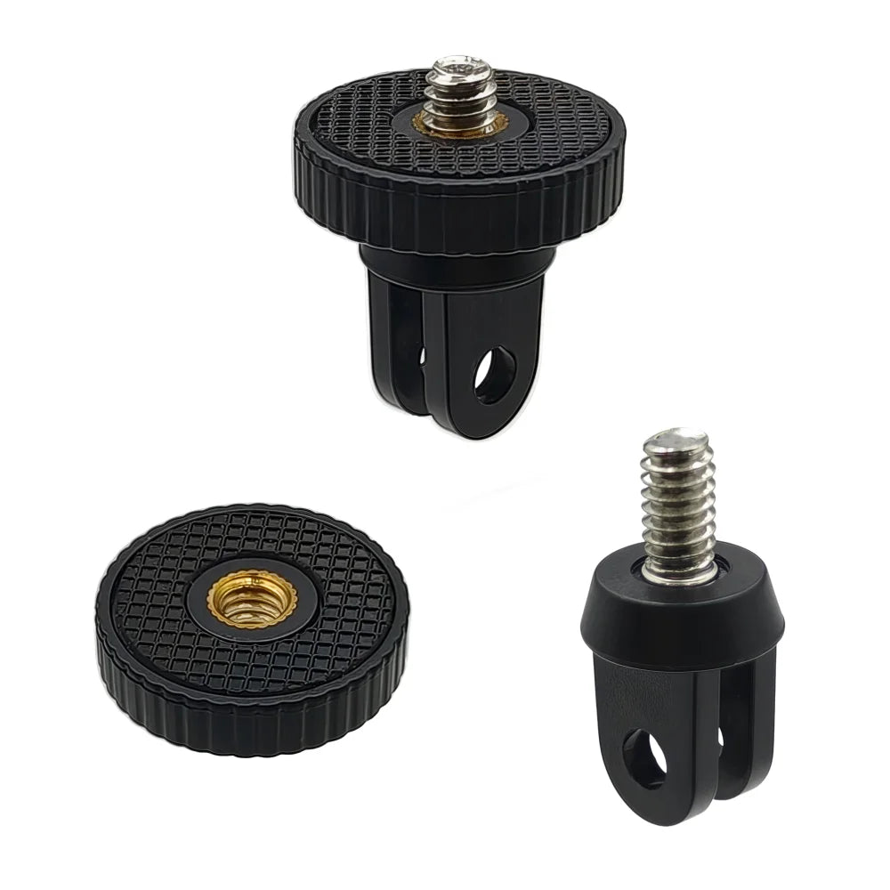 GoPro Tripod Adapter Mount Base Set – 1/4 Screw Action Camera
