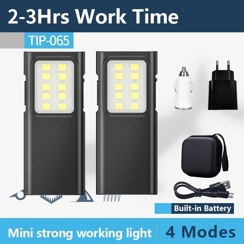 ZHIYU Mini EDC Keychain Flashlight – USB Rechargeable 350+ Lumen