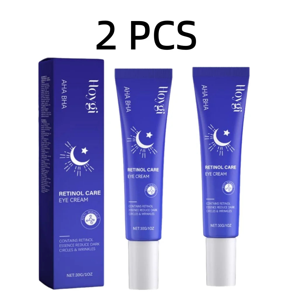 30g Hoygi Retinol Care Eye Cream with AHA BHA -Reduces Dark Circles & Wrinkles Retinol Essence Eye Treatment for All Skin Types Oasis Select 2 PCS