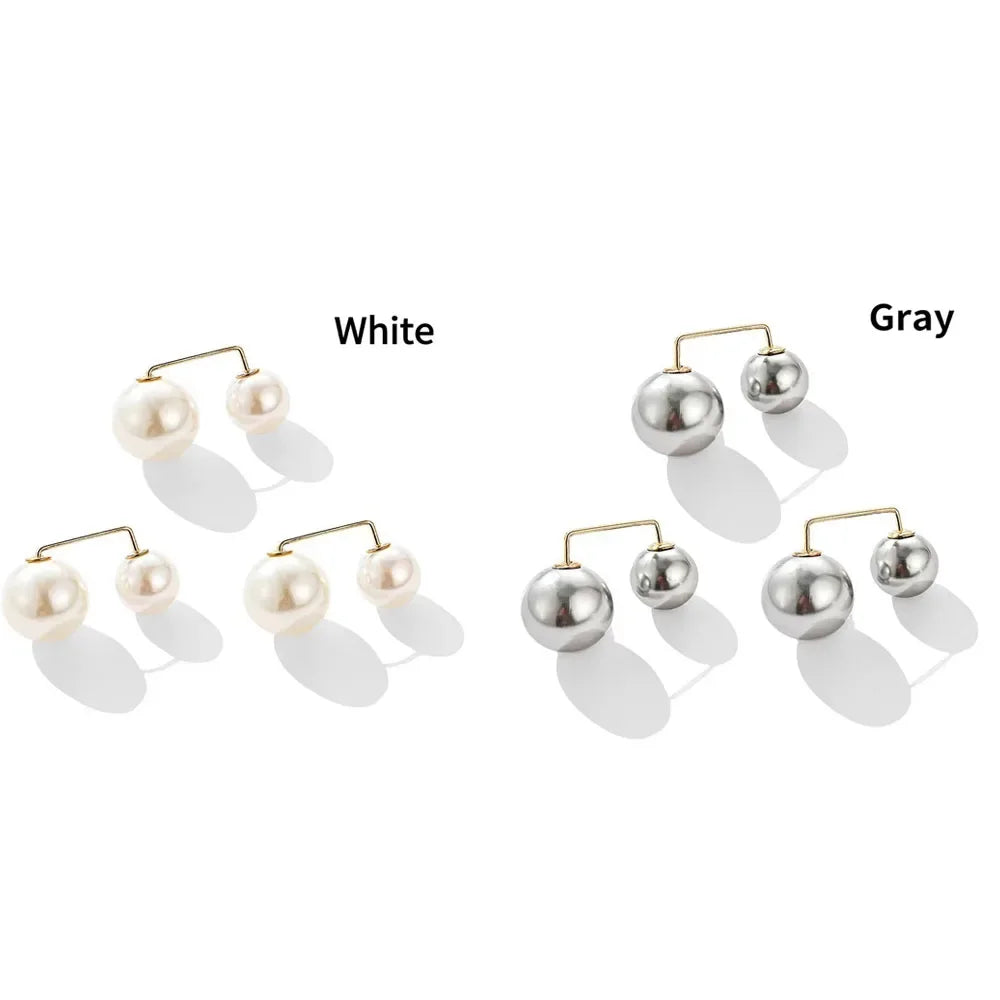 3/12PCS Pearl Non-Slip Safety Pins Dress Brooch Decoration Dress Waist Fastening Pins Collar Adjustment Scarf Fashion Versatile Oasis Select 6pcs mix 1