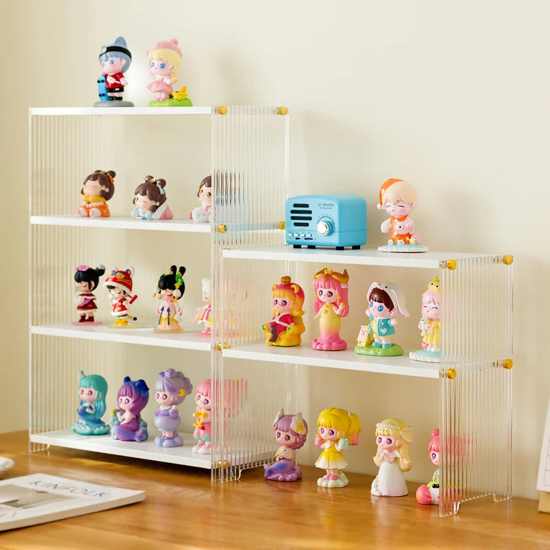 Blind Box Storage Display Rack Lego Figure Shelf Transparent Arrangement Cabinet Acrylic POP MART Display Box Layered Rack Oasis Select