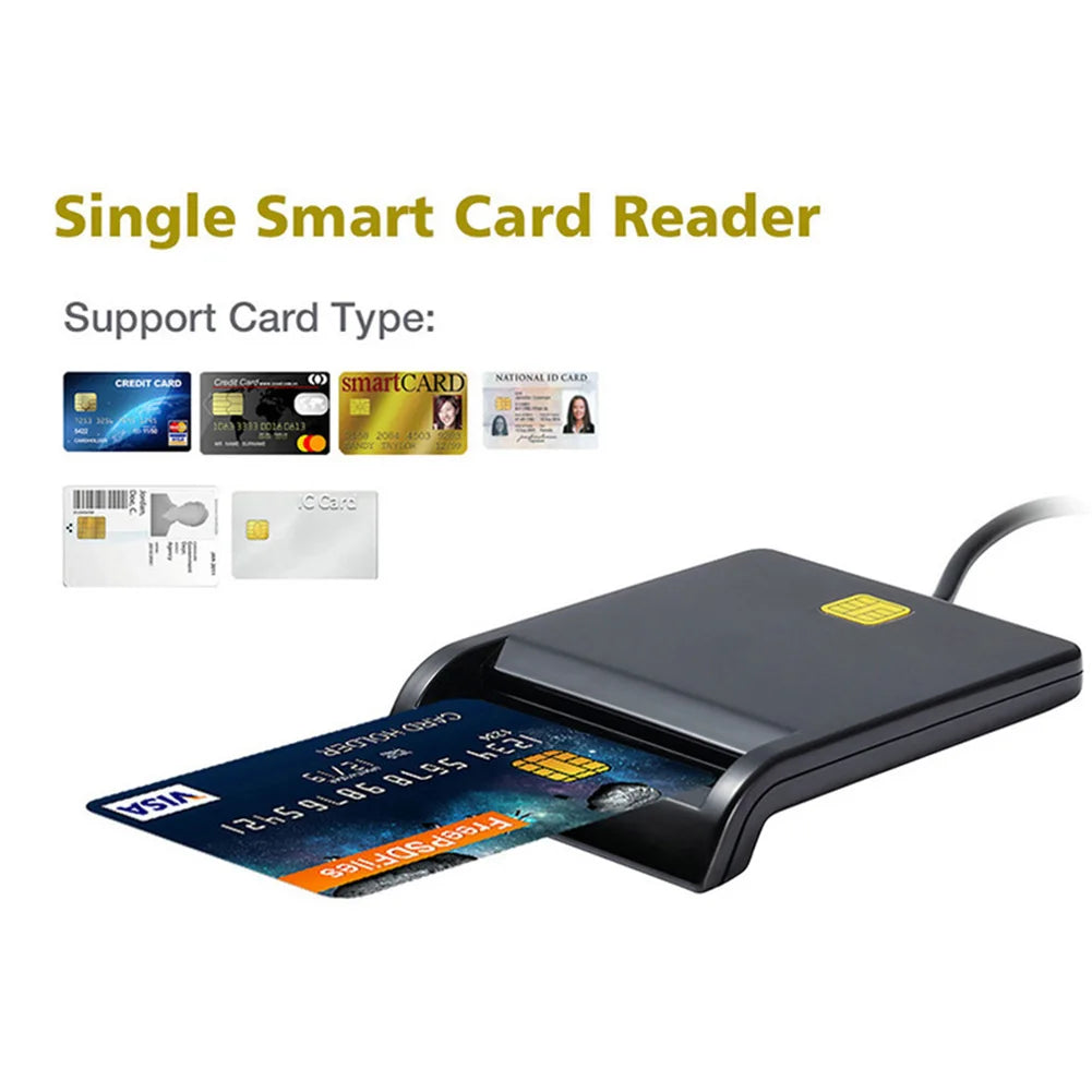 USB Smart Card Reader – CAC, SIM, IC, ID & ATM Chip Cards