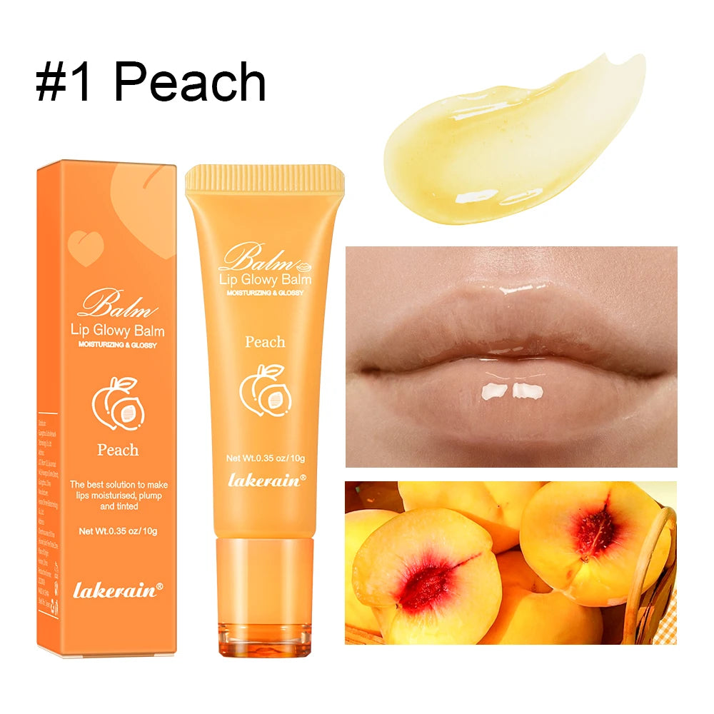 Lakerain Lip Glowy Balm – Sheer Tinted Moisturizing Lip Gloss
