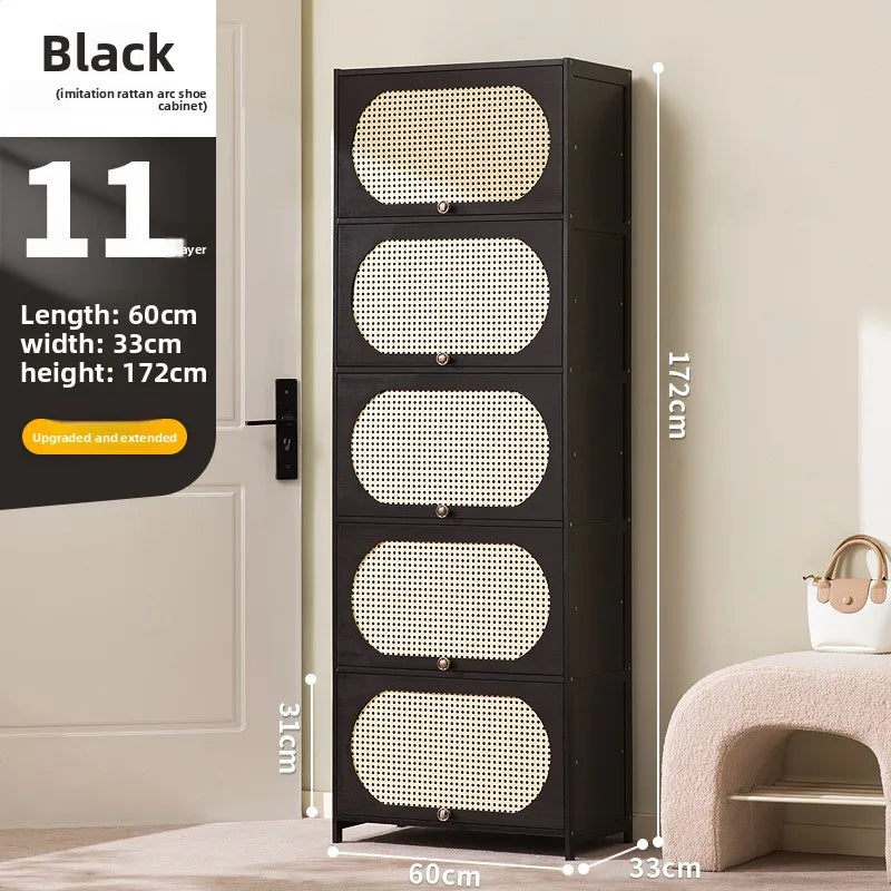 Shoe Cabinet Creative Entrance Cabinet Entrance Door Living Room Locker Storage Integrated Dust-proof Shoe Rack Oasis Select Eleven floors 60