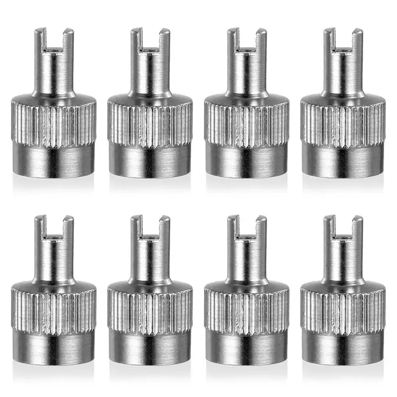 Pack of 8 Metal Tire Valve Caps - Dustproof Valve Covers for Car, Motorcycle, Truck, and Bicycle Oasis Select 8PCS