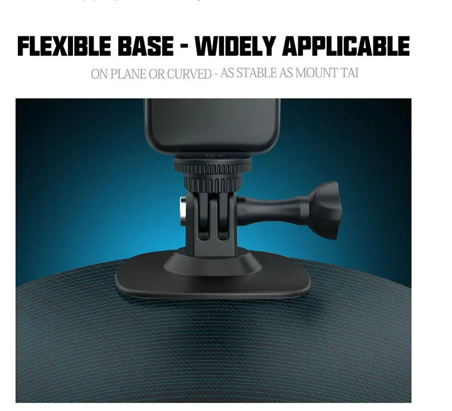 Flexible Action Camera Mount Base – GoPro, Insta360 & DJI