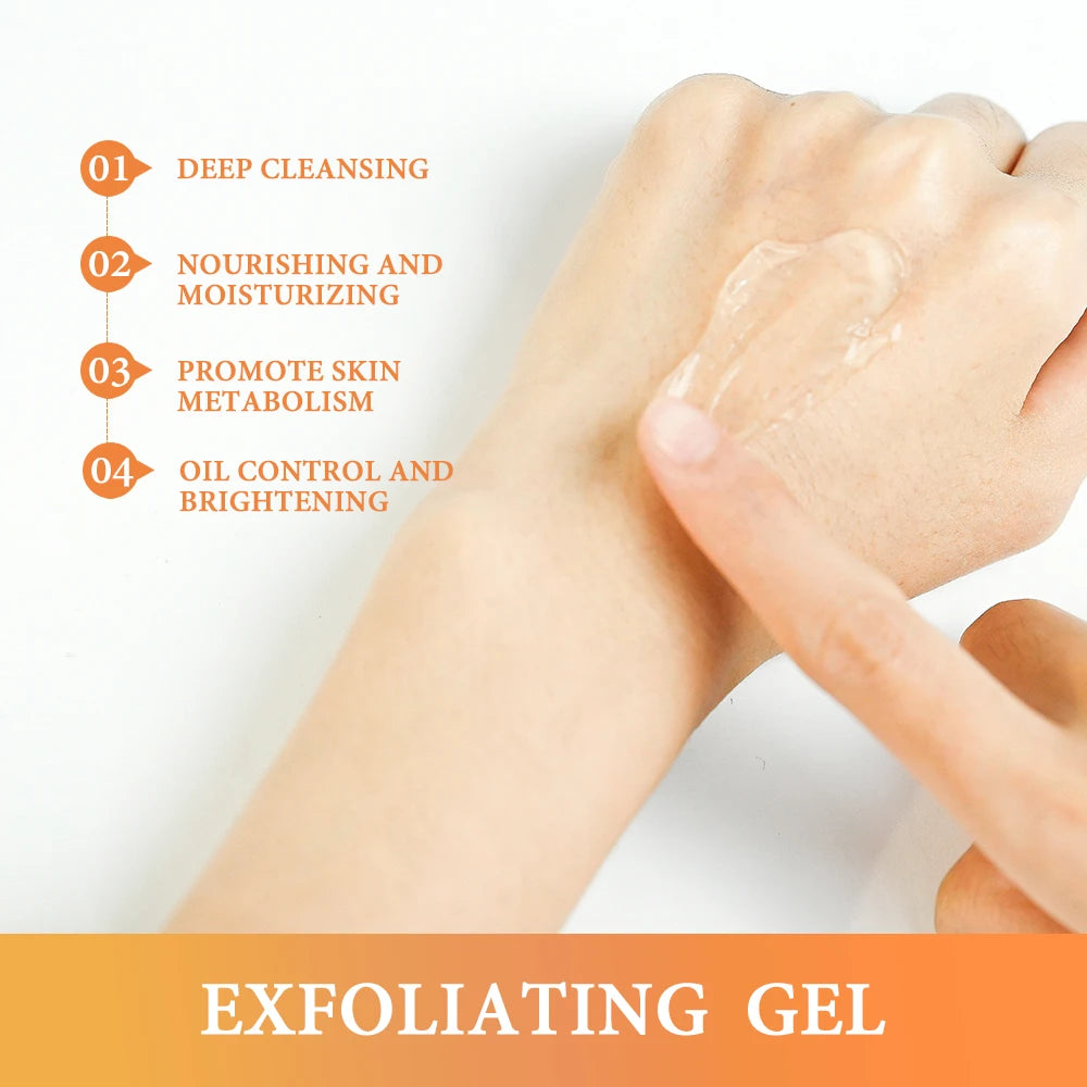 Exfoliating Gel Scrub Face Body Skin Peeling Gel Face Scrub Deep Cleansing Moisturizing Facial Exfoliator Refreshing Oil Control Oasis Select