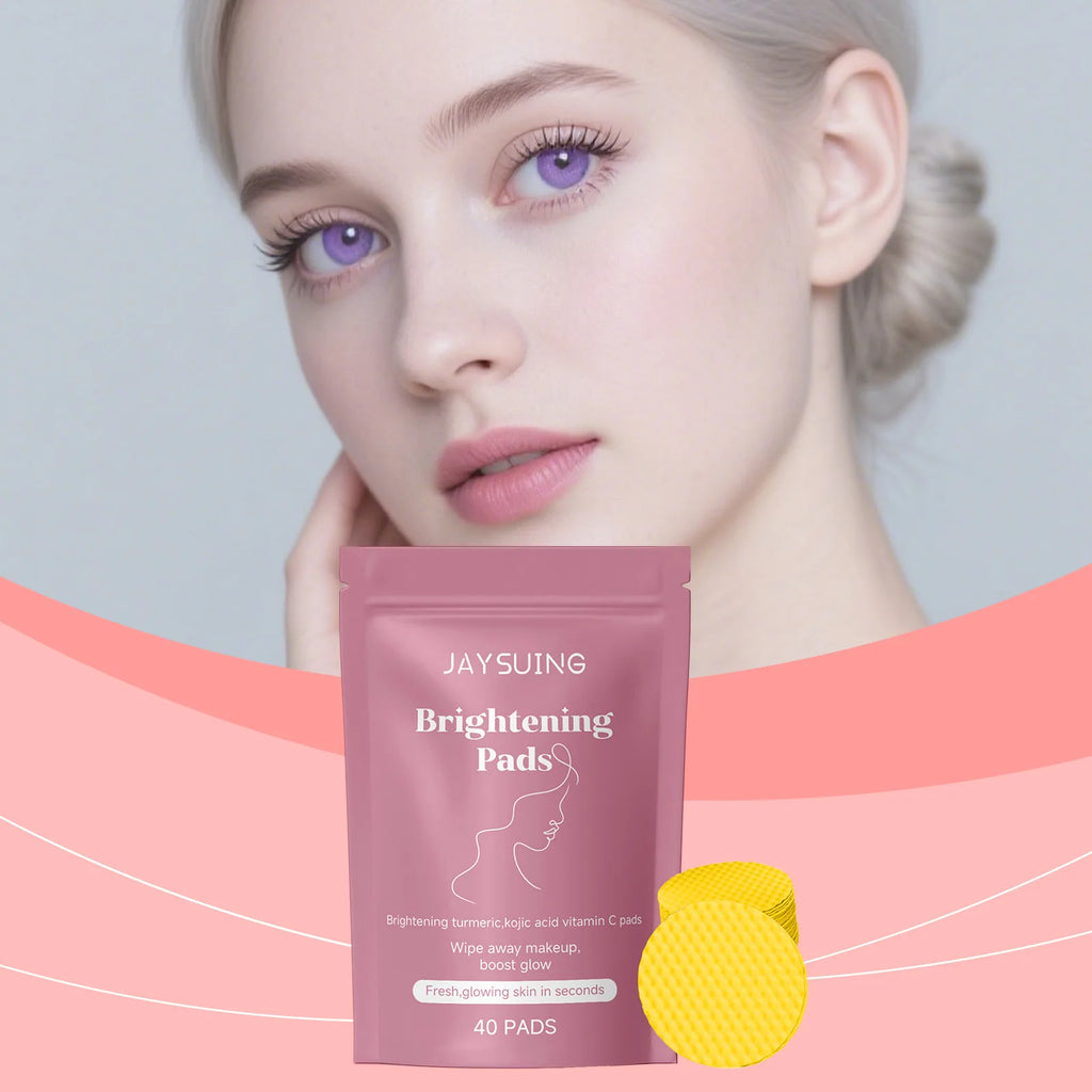 Turmeric Kojic Acid Brighten Cleansing Pad Adjust Water Oil Balance Remover Cottons Improve Skin Roughness Exfoliate Soothing Oasis Select