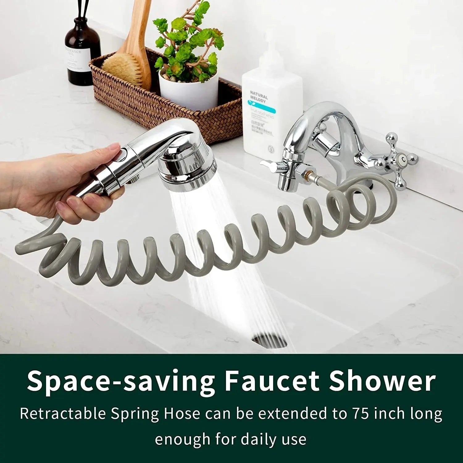 New 3 Mode Bidet Faucet External Shower Head Bathroom Kitchen Basin Tap Adapter Splitter Set Water Diversion Shower Beauty Salon Oasis Select