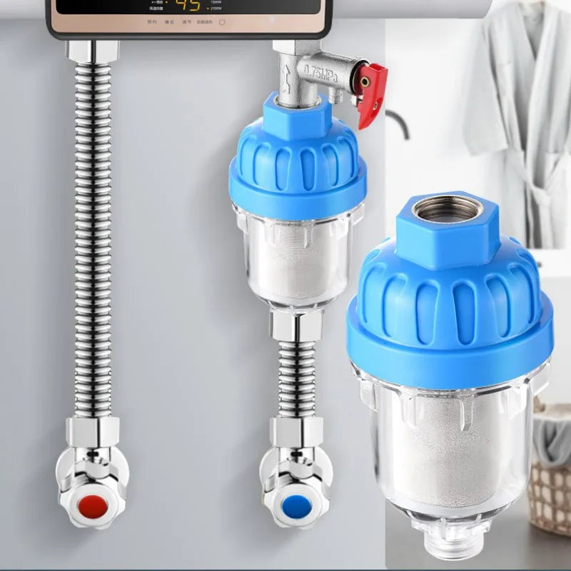 Universal Water Purifier Faucet Filter Shower Water Heater Strainer Spray Head Washing Machine Tap Percolator Bathroom Accessory Oasis Select