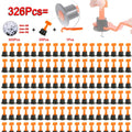 326-Pc Tile Leveling System – Spacers, Wedges & Wrench Kit Tile Leveling Kit Oasis Select 300 add 25 add 1 Pcs