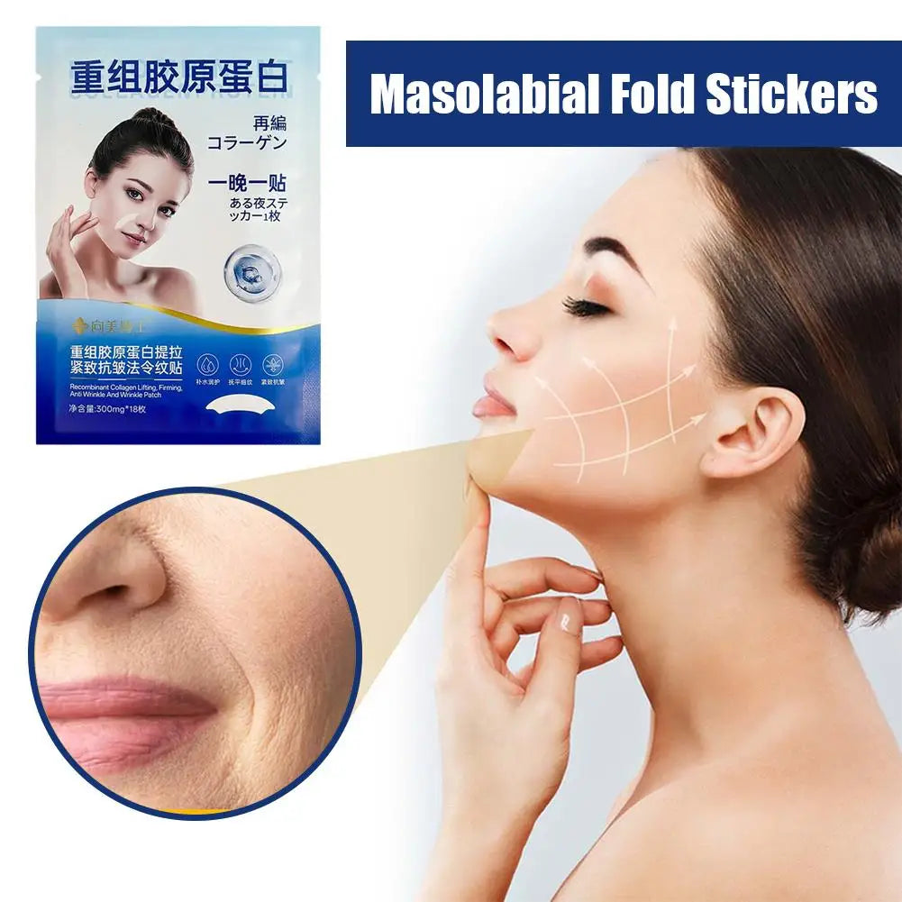 SADOER Facial Wrinkle Patches – 18 Overnight Anti-Wrinkle Anti-Wrinkle Patches Oasis Select