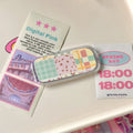 Pink Makeup Mirror Folding Invisible Cartoon Phone Holder Cute And Portable Back Sticker New Desktop Universal Adhesive Support Oasis Select Style 1