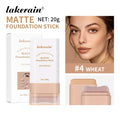 Lakerain Matte Foundation Stick Powerful Coverage Brighten Skin Tone Not Easy Melt Lightweight Smooth Texture Foundation Stick Oasis Select Wheat