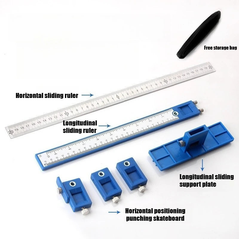 JUSTINLAU 1 Piece Woodworking Handle Drilling Locator Handle Locator Auxiliary Tool Cabinet Door Puncher Opener Positioning Oasis Select
