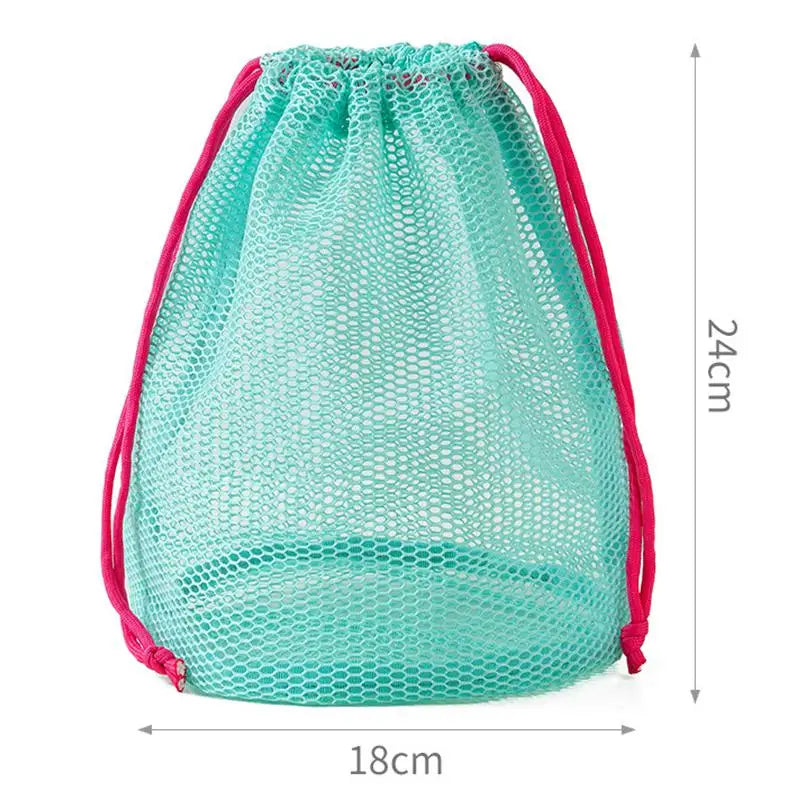 Nylon Mesh Drawstring Pouch – Travel & Cosmetic Organizer