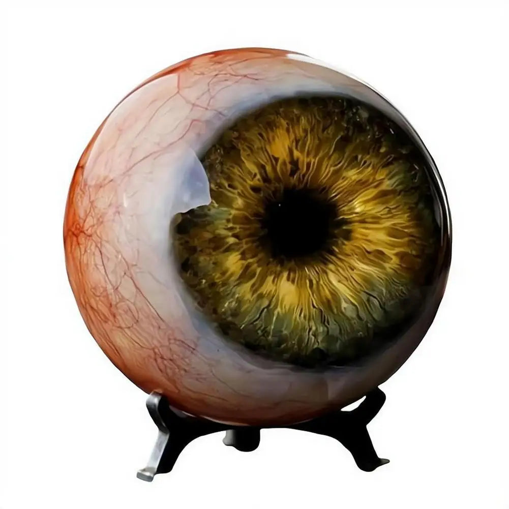 3D Resin Eyeball Figurine – Gothic Cat Pupil Desktop Ornament