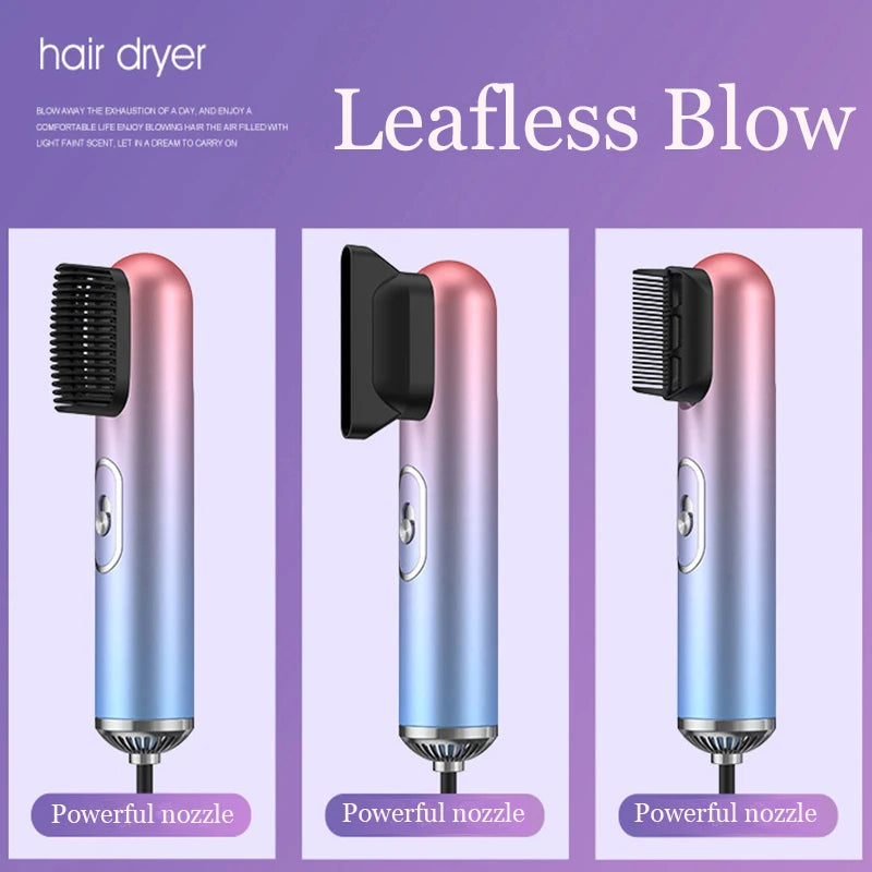 2024 Hot Selling Leafless Professional Bid Wind Quick Low Noise Dry Private Diffuser Ion Hair Processor Dryer for home salon Oasis Select