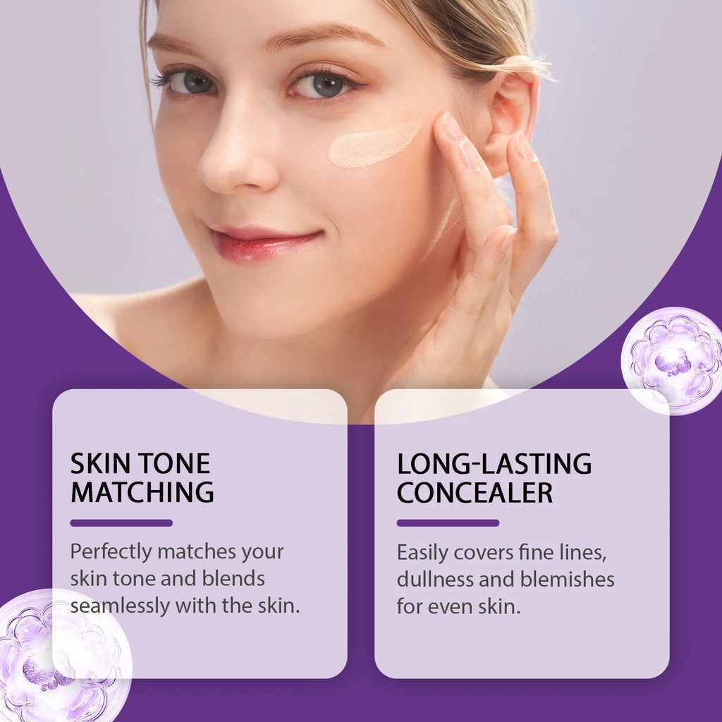 Eelhope Liquid Concealer – Full Coverage Dark Circles & Hydrating Liquid Concealer Oasis Select
