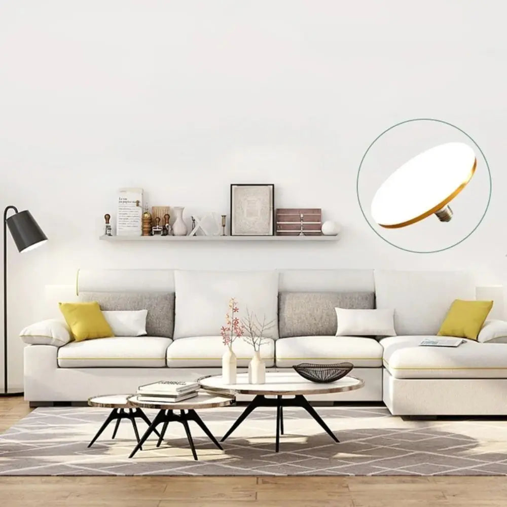 E27 UFO LED Ceiling Light 15W–80W | Bright Garage Lamp 220V