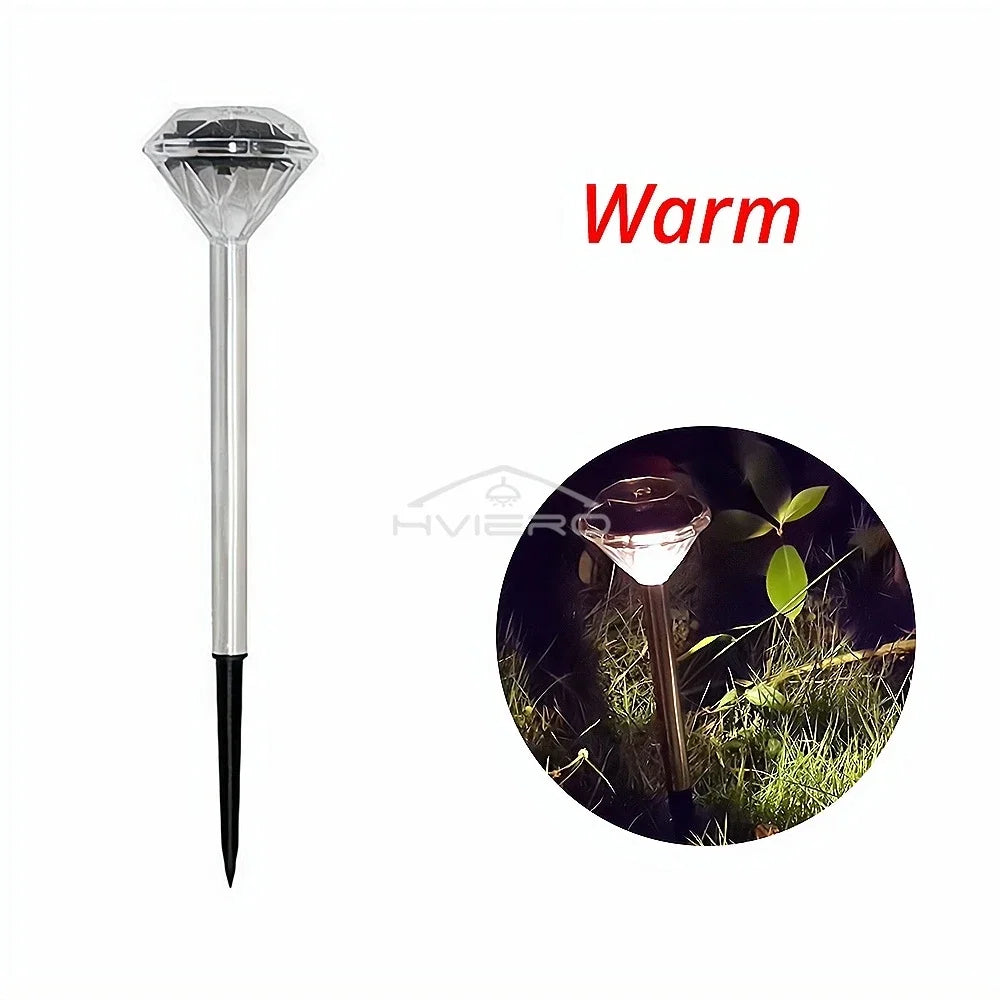 Solar Diamond LED Garden Lawn Light | IP65 Waterproof Outdoor