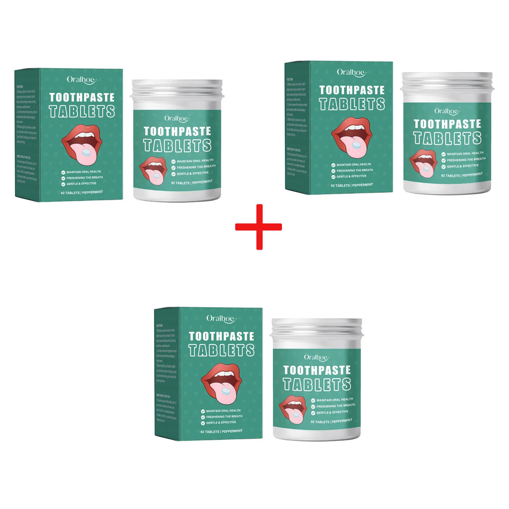 Jasmine Flavors Toothpaste Tablets Improve Bad Breath Remove Smoke Stains Fresh Mouthwash Oral Hygiene Solid Toothpaste Tablets Oasis Select 62pcs Boxedx3pcs