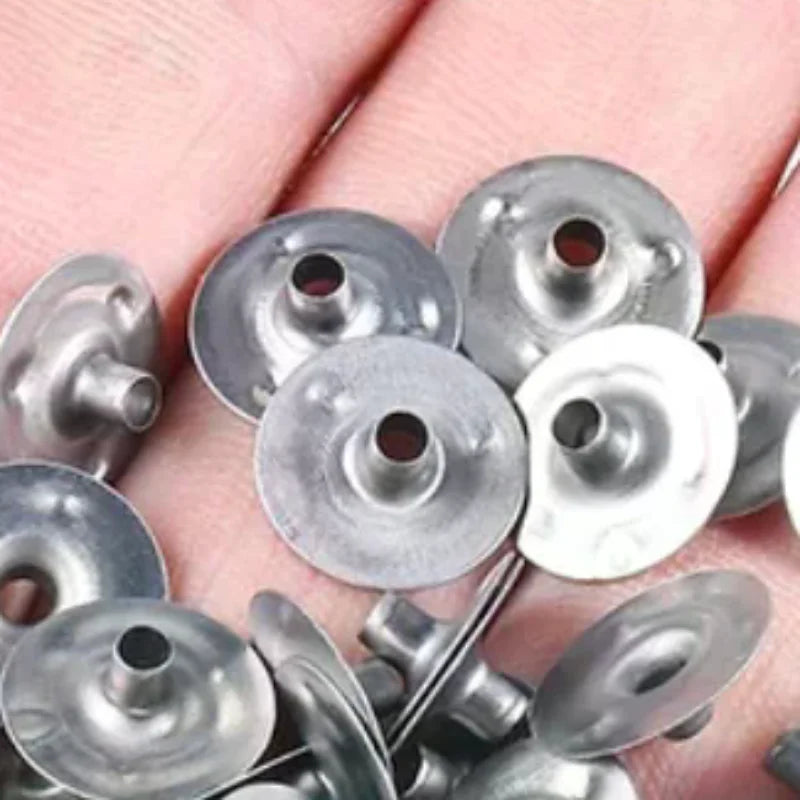100 Pcs Durable Waxed Candles Making Metal Wick Sustainers Carry Holders Tabs Tool Candle Wicks Base DIY Candle Making Oasis Select Default Title