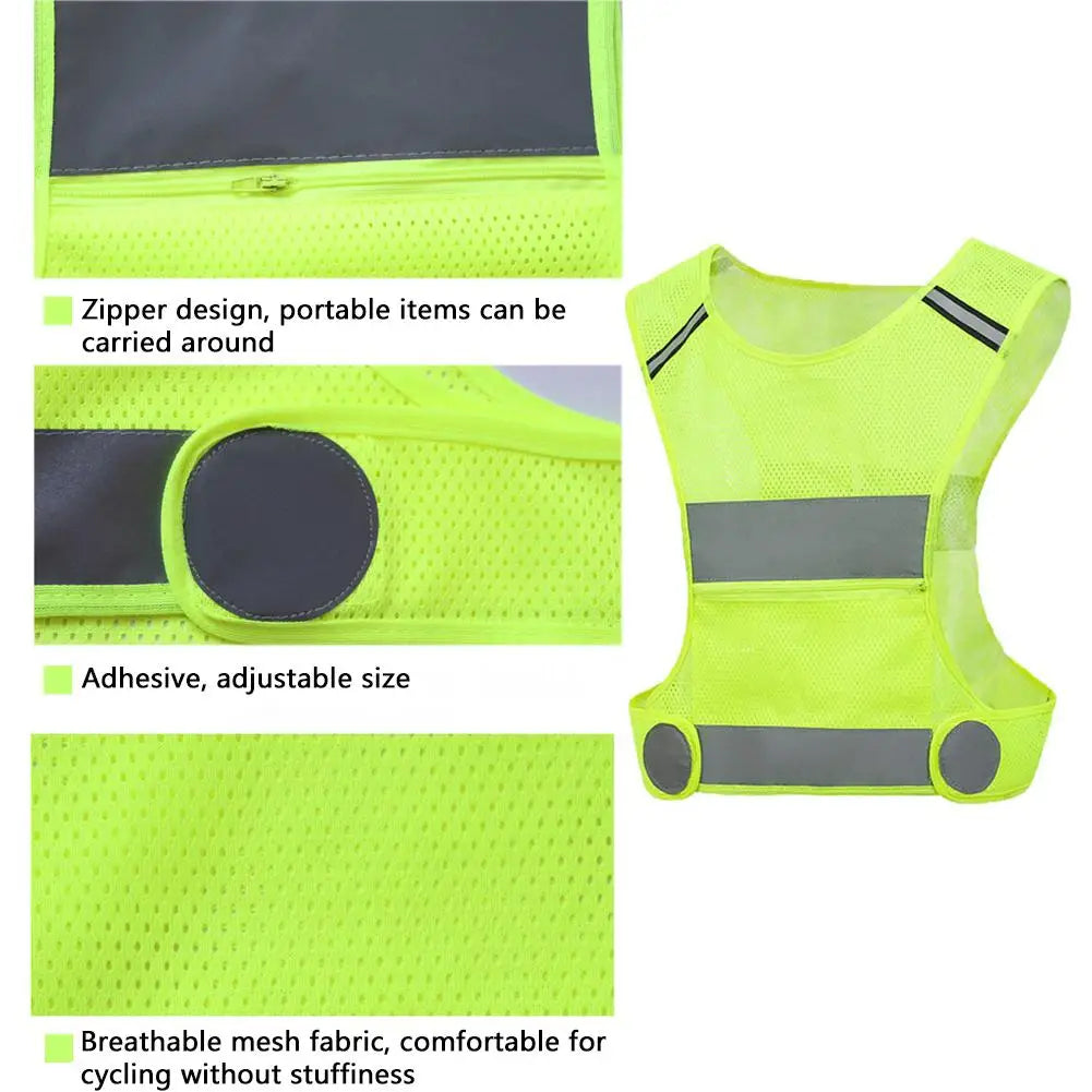 High Visibility Reflective Safety Vest – Lightweight & Adjustable Reflective Safety Vest Oasis Select