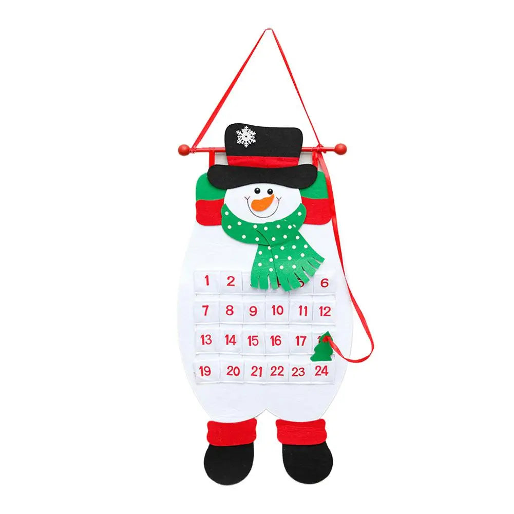Felt Christmas Advent Countdown Calendar | DIY Tree Ornaments