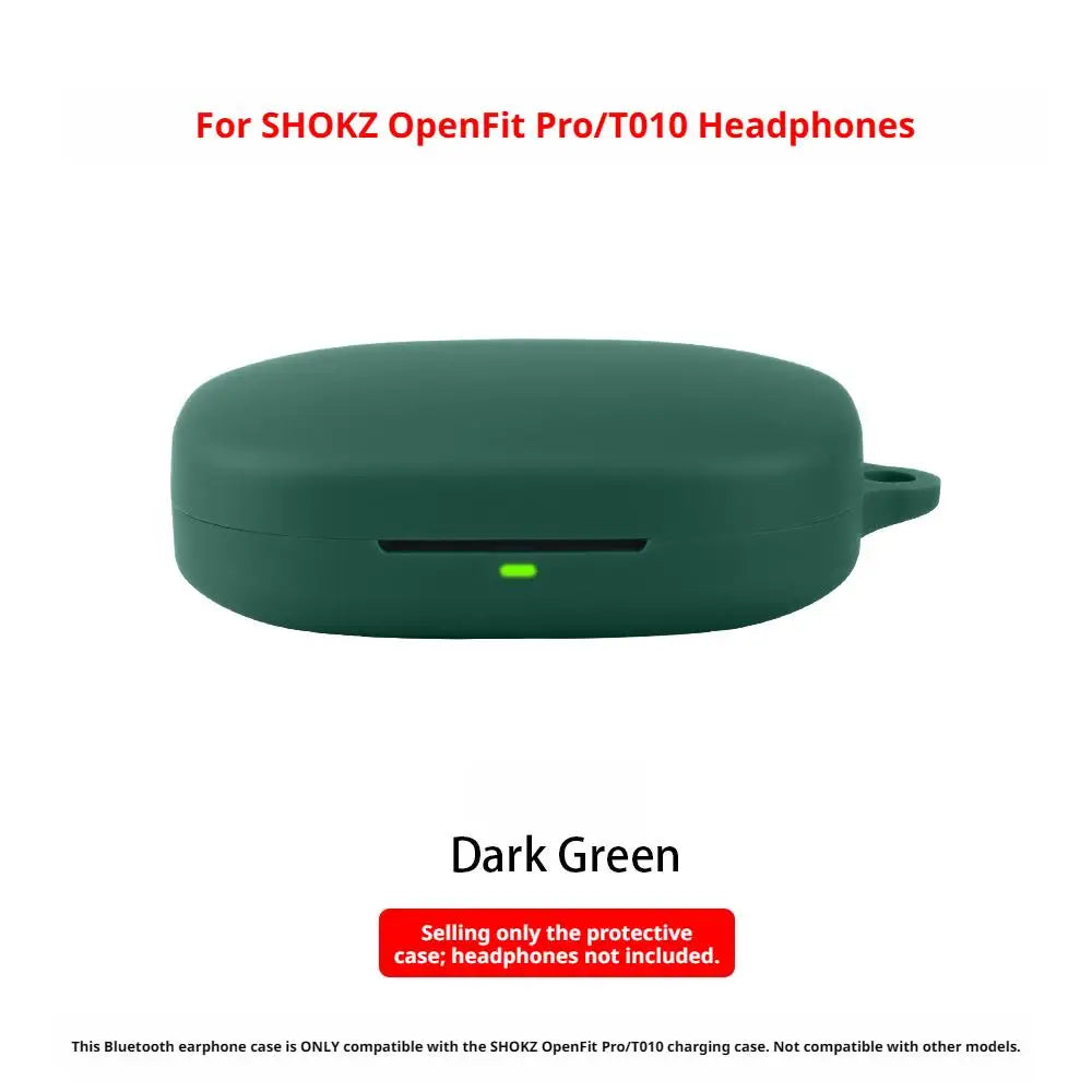 Silicone Protective Case for SHOKZ OpenFit Pro T010 Wireless Headphone Protector Case Cover Shell Housing Anti-dust Sleeve Oasis Select 04