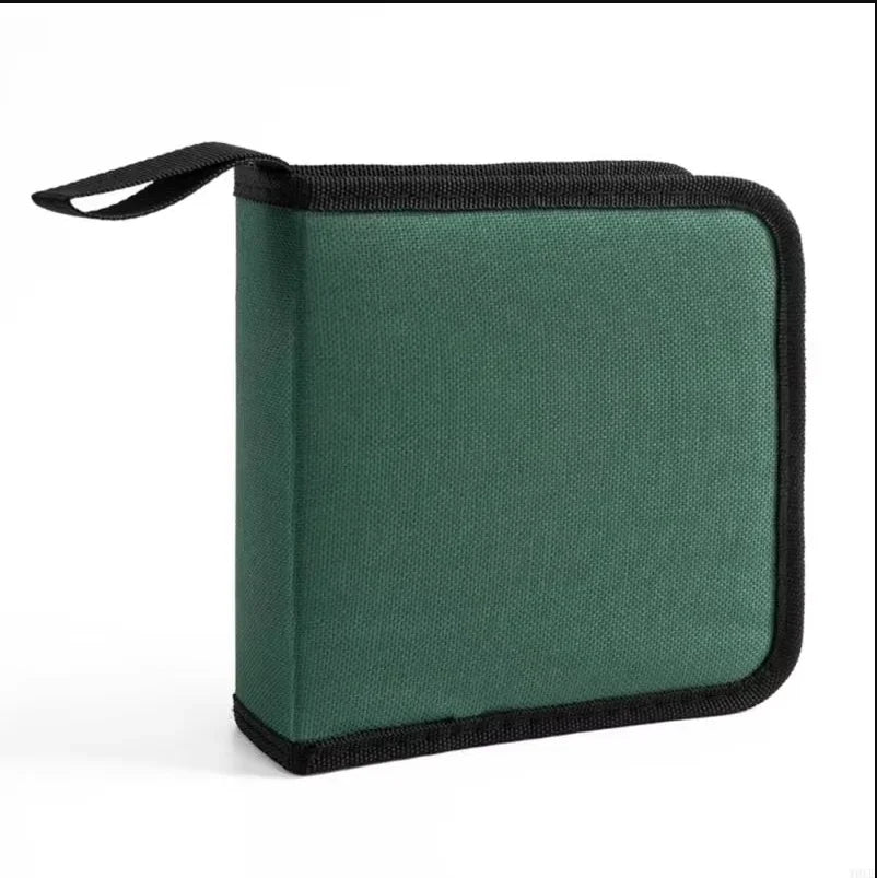 40Tablets CD DVD Discs Oxford Handbags Storage Case CD/DVD Case CD Case Storage DVD Organizer Case DVD Booklet Holder Oasis Select green