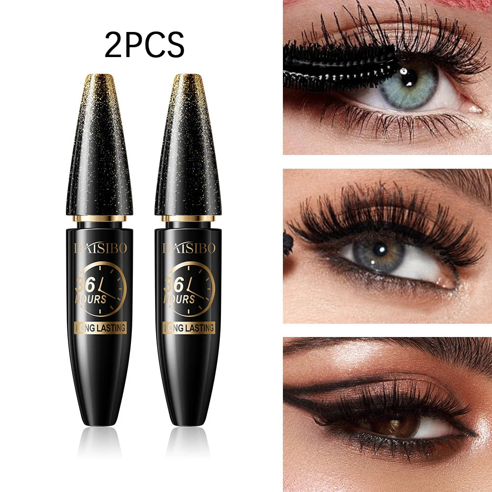 Volumizing Curling Mascara – Long-Lasting Non-Greasy Eye Black Volumizing Mascara Oasis Select 2PCS