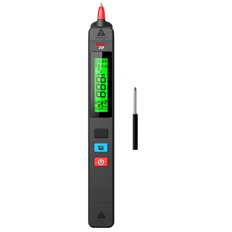 WISH BSIDE Z2 AC Voltage Tester Leakage Detector Creepage Electric Pen Non-Contact Circuit Continuity 0-300V Black Oasis Select Black