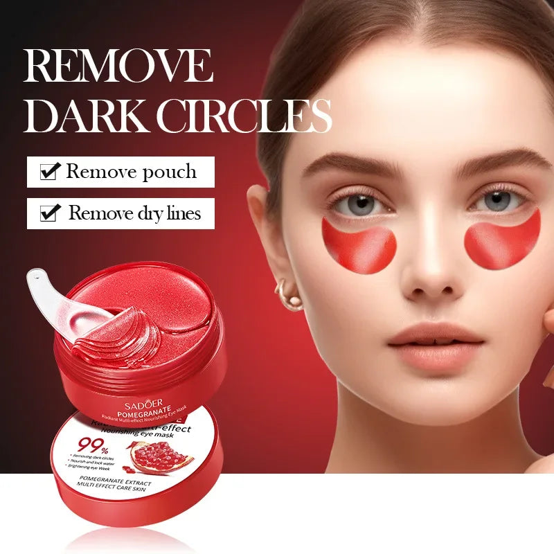 SADOER Red Pomegranate Collagen Eye Patches – 60pcs