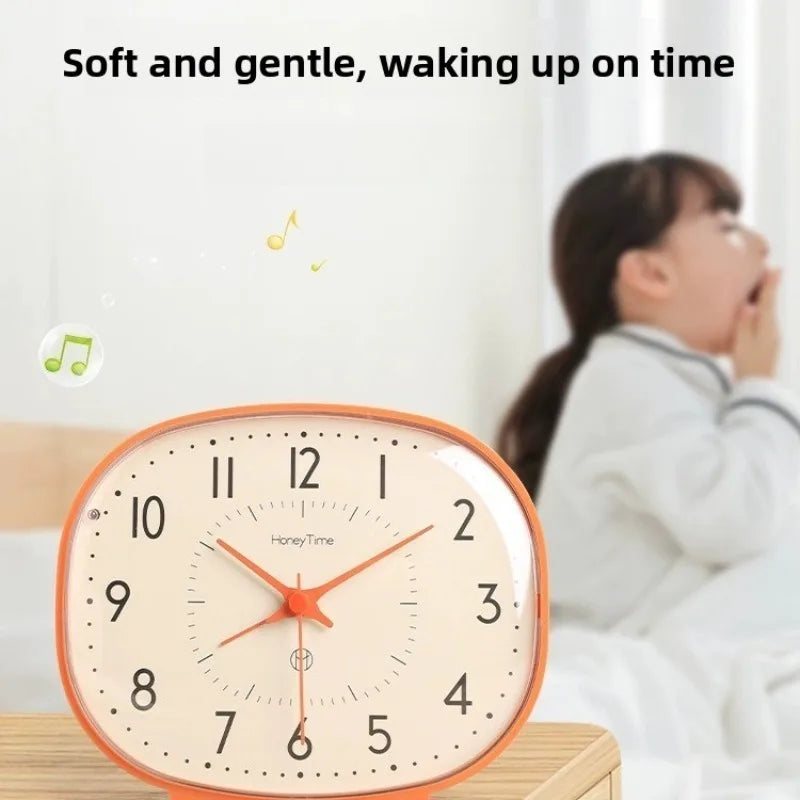 New Bedside Small Alarm Clock Desktop Silent Clock Dedicated for Elderly Bedroom Wake-up Tool Desktop Ornament Oasis Select