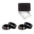 TC4 Alloy Concave Convex Washer For Mountain Bike Brake Caliper Mounting For XT For XTR M6 Screw Gasket Cycling Accessories Oasis Select Black
