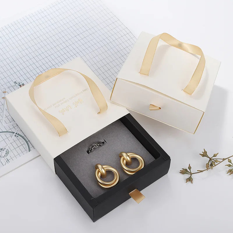 Portable Drawer Jewelry Gift Box | Rings, Earrings & Necklaces