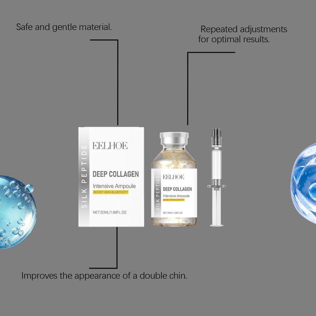 Silk Peptide Intensive Lifting Ampoule Deep Collagen Intensive Revitalizing Essence Face Tightening Smoothing Anti Aging Serum Oasis Select