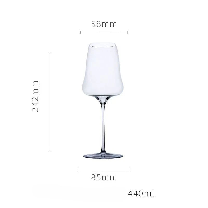 Luxury Superior Drinkware Cloud Wine Glass Thin Rod Extremely Thin Handmade Bar Party Champagne Glass Cups Tall Wine Glass Gift Oasis Select 440ml 1PCS