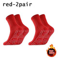 1-10pairs Unisex Self Heated Health Care Warm Socks Tourmaline Magnetic Therapy Foot Sox Relief Pression Sports Thermal Sock Oasis Select 2pair-Red One Size