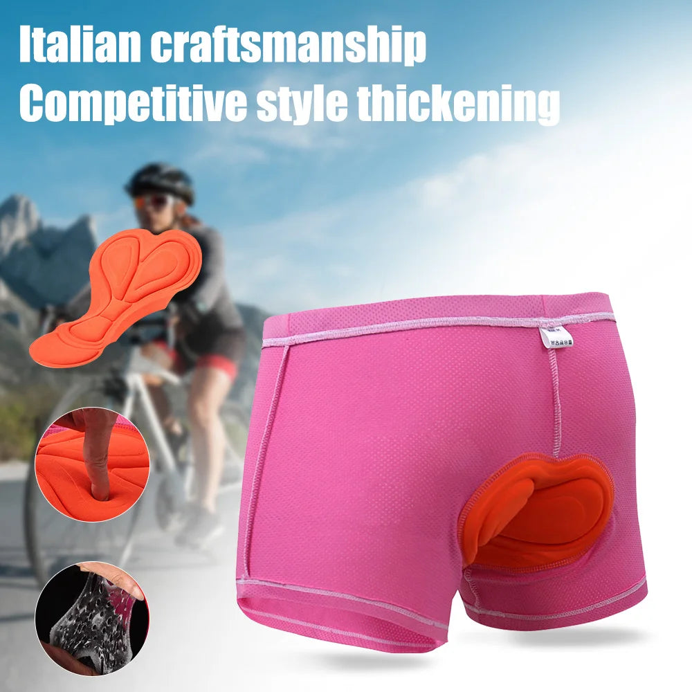 X-TIGER Cycling Underwear 3D Padded Shockproof Mountain MTB Bicycle Shorts Riding Bike Sport Underwear Tights Women Shorts Oasis Select
